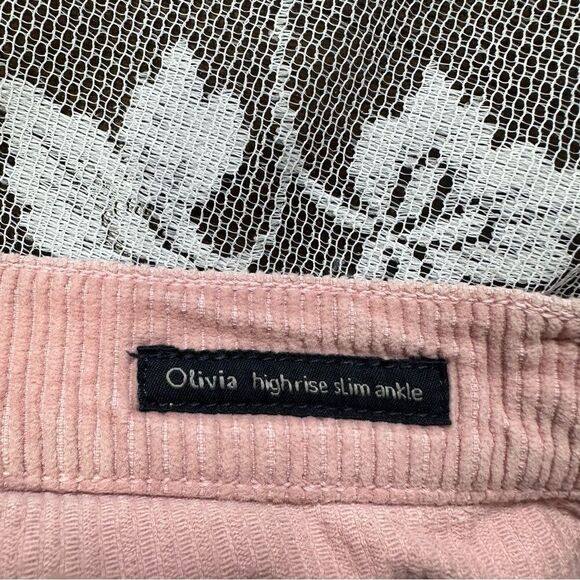 Citizens Of Humanity High Rise Corduroy Slim Ankle Jeans in Pink Mist Sz 25 - Picture 8 of 15